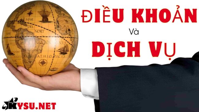 Điều khoản và dịch vụ